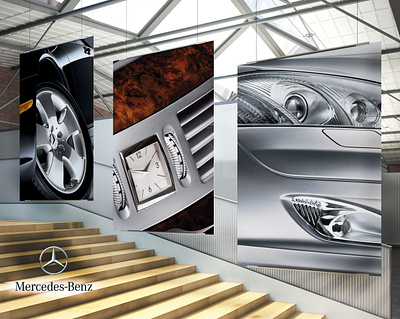 Mercedes Benz Nichole Fowler branding brochure design design event branding graphic design instore outdoor signage