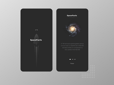 SpaceFacts App - Mobile Design dark ui figma mobile app mobile design mobile ui space ui uxui