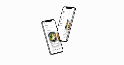 Food App Side Menu UI app dashboard design illustration illustrator interface minimal sketch ui ux