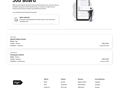 High St Job Board branding design high st high st high st new zealand high st website high st.com