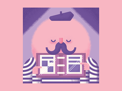 Year 2020: January 03 artist french graphicdesigner graphicdesigners illustration moustache portfolio vector