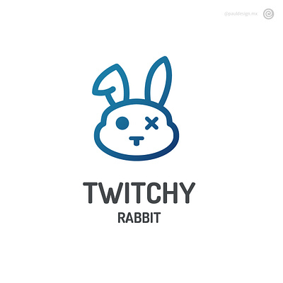 Twitchy Rabbit logo thirtylogoschallenge twitchy rabbit