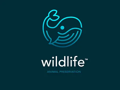 Wildlife logo thirtylogoschallenge whale wildlife