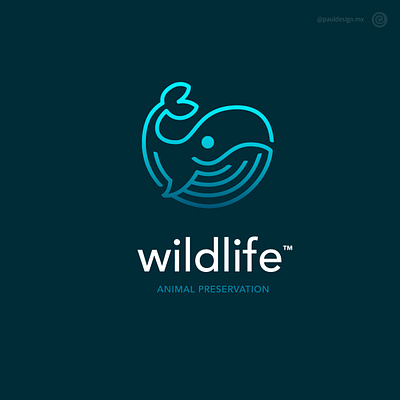 Wildlife logo thirtylogoschallenge whale wildlife