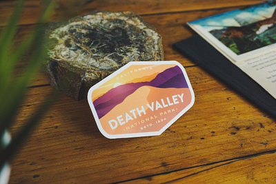 Death Valley Sticker desert nature outdoor outdoor badge sand dunes vinyl