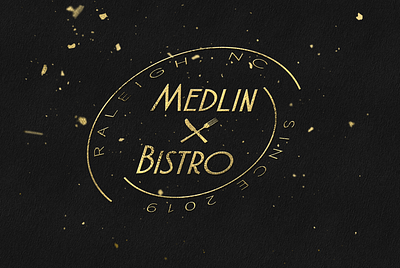 Logo for bistro bistro bistro logo branding cafe cafe logo café dark dark logo design golden logo logo logo design logodesign logos logotype restaurant restaurant branding restaurant logo typography vector