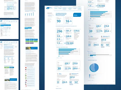 Web-Based Sustainability Report analytics annual report bank charts data data visualization infographics information design interface sustainability report tiles ui ux website
