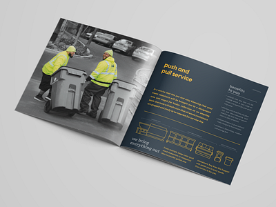 brochure spread branding illustration layout typography