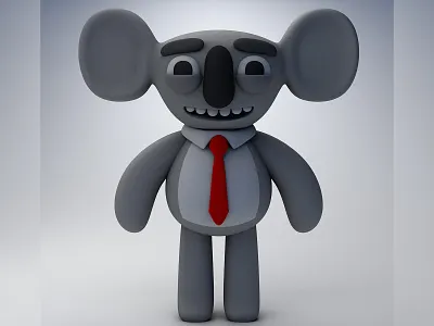 Mr K 3d ab abraham animal animated cartoon character cinema4d toon toy