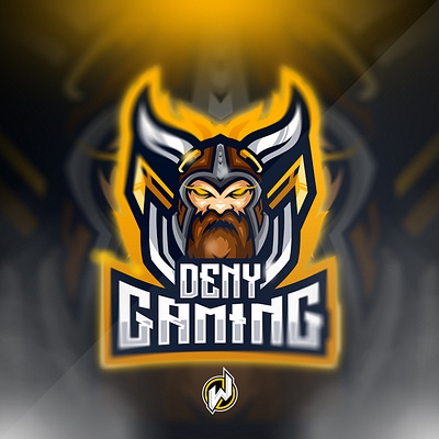 DENY GAMING design esport logo gamer gaming icon illustration logo logo esport logo gamer vector