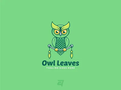 Owl Simple Mascot animal awesome bird character creative design icon illustration memorable modern owl simple vector