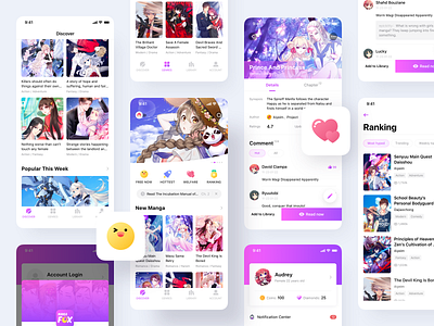 Manga Fox app comics ui ux