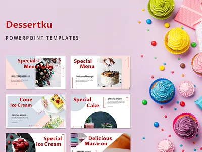 DESSERT Powerpoint Template branding businessman creative powerpoint creative presentation creative template deck fashion template google slide keynote modern design pitch powerpoint powerpoint presentation ppt pptx presentation presentation layout professional slide template