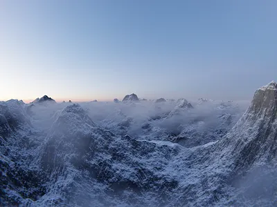 Procedural Mountains 3d blender3d mountains procedural