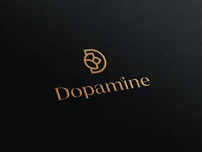 Dopamine Logo bloom branding d logo flower happiness health identity joy logo logo design logodesign logomark mark nature spa typography