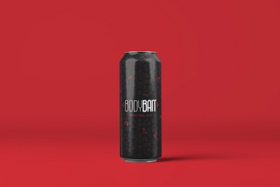 Body Bait Can Mockup beer beer can beer can design branding design packaging packaging design print typography