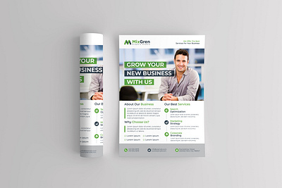 Corporate flyer design ad advert advertisement agency agency flyer agent black blue clean clean design corporate corporate flyer creative creative flyer editable flyer template green latest flyer template