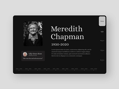 Online Memorial UI Design mobile ui ui design ux design website design