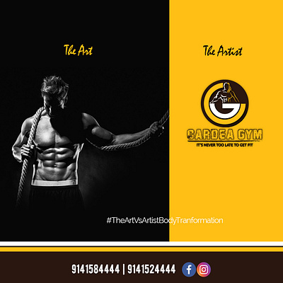 CARDEA creative digital marketing gym poster socialmedia