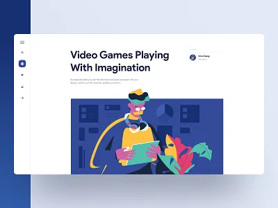 Analyzing data analyzing banner branding character character design chart clean data glasses header headphone illustration illustrator ipad ipad pro krixi landing page man tree ui