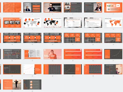 The Orange Pitchdeck branding keynote powerpoint design presentation presentation design