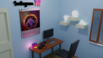 LP Room2 3d art blender illustration