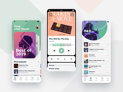 Music marketplace app genre music music app music player song ui ux