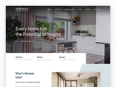Norman Window Fashion - Template Design blinder blinds design dribbble fashion norman shutter shutters template ui web ui webdesign website window windows