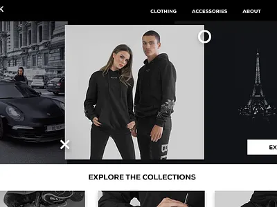 BLVCK Web UI animation app branding clothing brand design dribbble icon ui ux vector website concept website design