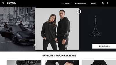 BLVCK Web UI animation app branding clothing brand design dribbble icon ui ux vector website concept website design