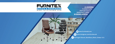 Furnitex Facebook Cover branding design illustraion