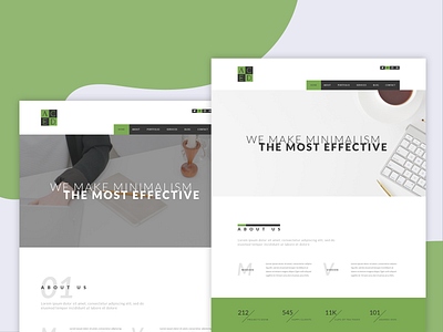 ACED - Minimal Portfolio PSD Template agency branding design illustration interface minimal mockup photoshop portfolio psd template template themeforest ui ux vector