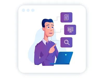 Freelancers choose work app client clientwork flat design freelance freelancer illustration job job application job board jobs remote work sticker design web illustration