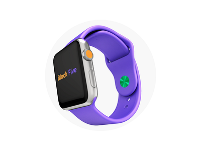 Custom iWatch apple art block five blockfive brand design designer figma graphic illustration illustrator iwatch photoshop product time vector watch