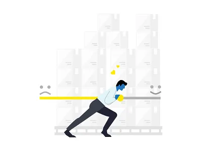 Make me happy branding illustraion product design web page