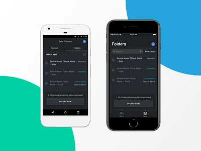 Data Collector IV. android app collector data design interaction ios iphone 8 ui ux