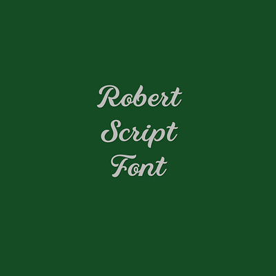 Robert's Script Font font script