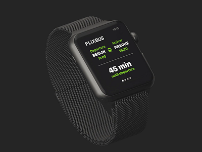 Flixbus watchOS App Concept animation app apple watch boarding pass booking bus clean flat flixbus interaction maps minimal motion product design travel travel app video wallet watchos