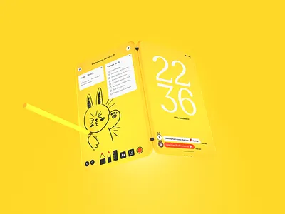 Concept Design — OS 3d concept design device interface mobile ui mockup os typography