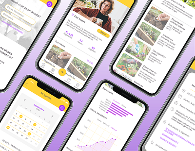 Mobile App for Seniors app design flat product design seniors ui ux ux design