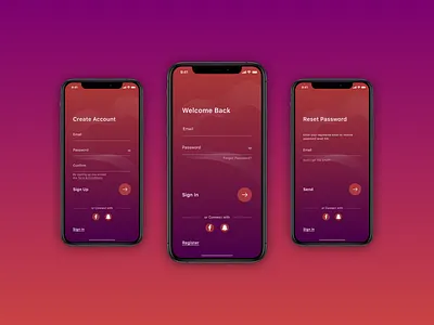 Login screen app app design application design figma ios login mobile register sign in sign up ui user interface