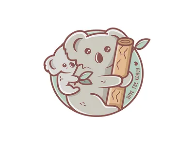 Save the koala, mother and baby australia baby koala cute animals cute art koala koala bear koala logo save the koala wildlife