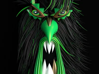 Kukeri - snowboard 3d acrime adobe animation c4d cartoon design illustration kukeri render