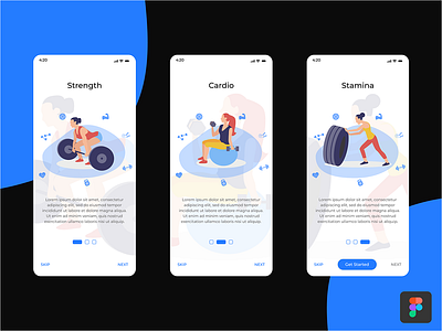 Workout Onboarding fitness fitness app onboarding workout