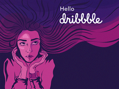 Welcome Shot debut debut shot design designer drawing first shot flat hello hello dribble illustration ui ux vector welcome welcome shot