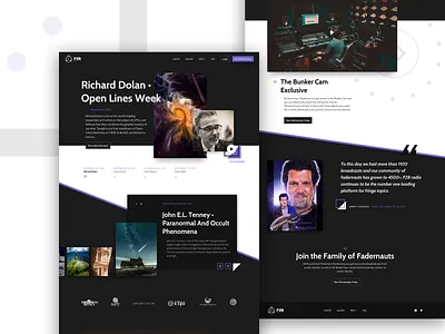F2B Radio - Landing Page clean ui flat home page landing page minimal ui ui design webdesign