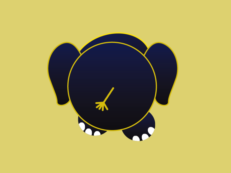 Cute Baby Elephant | Weekly Warm-ups 2d 2d animation 2danimation animal animated gif animation cut dribbbleweeklywarmup elephant fat gif icon logo