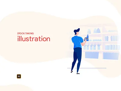 Stocktake illustration adobe illustrator creative graphic design illustration