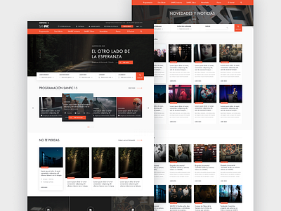 Film festival Website - SANFIC design film ui ux web website