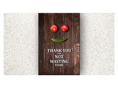 Food Wastage Concept Poster creative design food poster design waste
